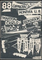 Cca 1990 Újpalotai Szabadidő Központ Kis Plakátja, 29x20 Cm - Sonstige & Ohne Zuordnung