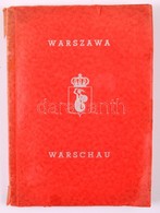 Przypkowski, Dr. Tadeusz: Warszawa / Warschau. Warschau, 1936. Kiadói Papírkötés, Gerincnél Szakadt, Kopottas állapotban - Ohne Zuordnung