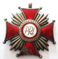 MEDAILLE CROIX DU MERITE P R L Polska Rzeczpospolita Ludowa REPUBLIQUE POPULAIRE DE POLOGNE - Otros & Sin Clasificación