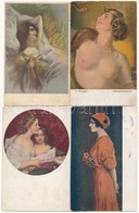 ** * 44 Db Régi Motívumlap, Főleg Hölgyek, Művészlapok, Romantikus Lapok / 44 Pre-1945 Motive Cards, Mainly Ladies, Art  - Sin Clasificación
