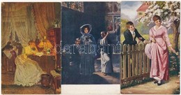** * 44 Db Régi Művészlap, Főleg Hölgyek / 44 Pre-1945 Art Postcards, Mainly Ladies Motive - Unclassified