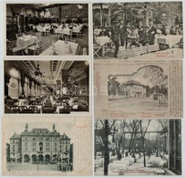 * 11 Db RÉGI Történelmi Magyar Vendéglők, éttermek és Belsők / 11 Pre-1945 Restaurants And Interiors From The Kingdom Of - Ohne Zuordnung