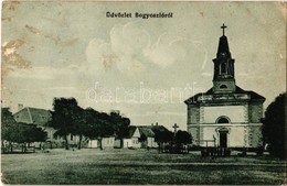 T2/T3 1923 Bogyoszló, Római Katolikus Templom, Utca (fl) - Non Classés