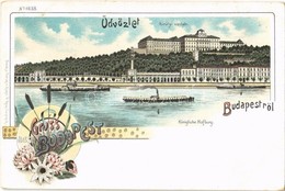 ** T2 Budapest I. Királyi Várlak. Art Nouveau, Floral, Litho - Unclassified