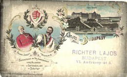 T4 1897 Budapest, I. Ferencz József és II. Vilmos őfelségeiknek Budapesten Való Tartózkodásuk Emlékéül A Tatai Hadgyakor - Non Classés