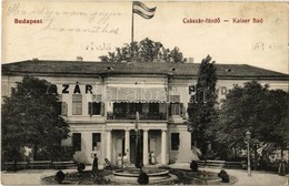 T2/T3 1914 Budapest II. Császár Fürdő, Magyar Zászló (EK) - Sin Clasificación