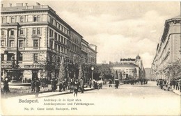 T2 1906 Budapest VI. Andrássy út és Gyár Utca, Jahn Ede üzlete - Unclassified