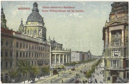 T2/T3 1916 Budapest VI. Vilmos Császár út (Bajcsy-Zsilinszky út), Bazilika, Villamosok - Unclassified