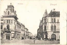 T2/T3 1907 Szeged, Híd Utca, Katai, Gonda János üzlete (gyűrődés / Crease) - Unclassified