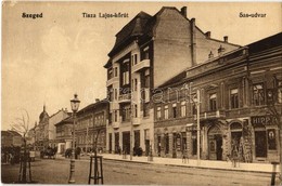 T2/T3 1914 Szeged, Tisza Lajos Körút, Sas Udvar, Hipp, Blau Lajos üzlete, Létra, Eternit Pala Bolt (EK) - Ohne Zuordnung