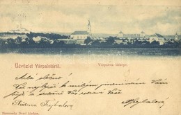 T2/T3 1900 Várpalota, Látkép, Vár, Templomok, Zsinagóga. Biszterszky Dezső Kiadása - Unclassified