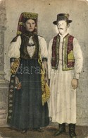 ** T2/T3 Bánffyhunyad, Huedin; Menyasszony és Vőlegény / Bride And Groom. Transylvanian Folklore (kopott Sarkak / Worn C - Zonder Classificatie