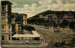 T2/T3 1908 Brassó, Kronstadt, Brasov; Rezső Körút / Rudolfsring / Street (EK) - Ohne Zuordnung