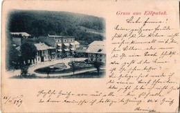 T4 1899 Előpatak, Valcele; Sétány, Fürdő / Spa, Baths, Promenade (vágott / Cut) - Unclassified