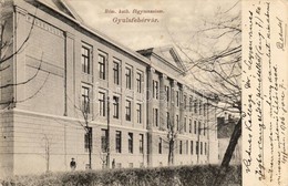 T3 Gyulafehérvár, Karlsburg, Alba Iulia; Római Katolikus Főgimnázium, Papp Gy. Kiadása / Catholic School (EB) - Unclassified