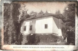 T2/T3 Marosillye, Ilia; Bethlen Gábor Fejedelem Szülőháza. Segélylap A Bethlen Gábor Templom Javára / Birth House Of Gab - Unclassified