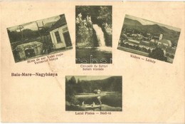 * T2/T3 1907 Nagybánya, Baia-Mare; Veresvizi Bánya, Szturi Vízesés, Látkép, Bódi Tó / Mine, Waterfall, General View, Lak - Ohne Zuordnung