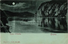 ** T2/T3 Orsova, Kazán Szoros, Ó-Gradina Holdfényben / Kasan / Cazane / Gorge In Moonlight (EK) - Unclassified