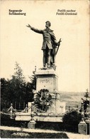 T2/T3 1908 Segesvár, Schässburg, Sighisoara; Petőfi Szobor / Petőfi-Denkmal / Statue Of Petőfi, Hungarian Revolutionary  - Unclassified