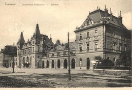 ** T2/T3 Temesvár, Timisoara; Pályaudvar, Vasútállomás / Bahnhof / Railway Station (felületi Sérülés / Surface Damage) - Ohne Zuordnung