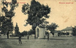 T2/T3 1903 Újszentanna, Santana, Sfanta Ana, Neusanktanna; Ferenc József Tér, Szentháromság Szobor. W.L. 2985. / Square  - Ohne Zuordnung