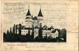 T2/T3 1902 Bajmóc, Bojnice; Gróf Pálffy Kastély, Várkastély. Kiadja Gubits B. Privigyén / Bojnicky Zámok / Castle (EK) - Unclassified