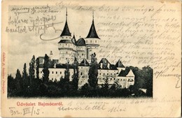 T2/T3 1902 Bajmóc, Bojnice; Gróf Pálffy Kastély, Várkastély. Kiadja Gubits B. Privigyén / Bojnicky Zámok / Castle (EK) - Ohne Zuordnung