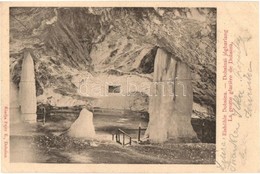 T2/T3 1903 Dobsina, Dobschau; Eishöhle Dobsina / Dobsinai Jégbarlang, Belső. Kiadja Fejér E. / La Grotte Glaciere De Dob - Non Classificati