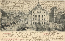 T2/T3 1901 Kassa, Kosice; Fő Utca, Színház. Divald Kiadása / Main Street And Theatre - Ohne Zuordnung
