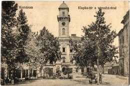 T3 1921 Komárom, Komárno; Klapka Tér A Városházával / Square, Town Hall (EB) - Non Classés