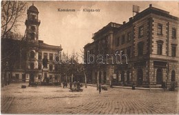 T2 1917 Komárom, Komárno; Klapka Tér és Szobor, Piaci árusok, Gyógyszertár / Square, Statue, Market Vendors, Pharmacy - Ohne Zuordnung