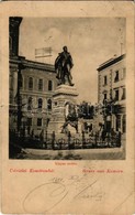 T4 1899 Komárom, Komárno; Klapka Szobor / Statue (fa) - Unclassified