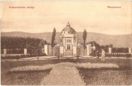 T2/T3 1910 Krasznahorkaváralja, Krásnohorské Podhradie; Andrássy Mauzóleum. Kiadja Fuchs József / Mausoleum (EK) - Unclassified