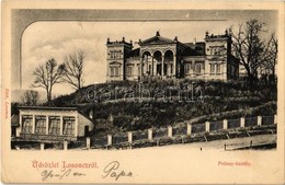 T2/T3 1905 Losoncapátfalva, Opetová (Losonc, Lucenec); Prónay Kastély. Kiadja Róth / Castle (EK) - Unclassified