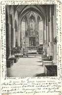 T3 1901 Lőcse, Levoca; Szent Jakab Templom Belső / Church Interior (kopott élek / Worn Edges) - Ohne Zuordnung