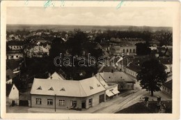 * T2/T3 Malacka, Malacky; Zsinagóga, Grünhut üzlete, Pedikür, Bata Cipőbolt / Synagoguea, Shops - Ohne Zuordnung