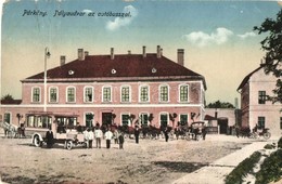 * T4 Párkány, Stúrovó, Gockern; Vasútállomás Autóbusszal / Bahnhof / Railway Station With Autobus (szakadás / Tear) - Ohne Zuordnung