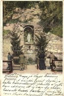 T3 1901 Pozsony, Pressburg, Bratislava; Maria Lourd / Mária Szobor és Szentély. Ottmar Zieher / Mary Statue And Shrine ( - Ohne Zuordnung