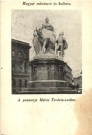 ** T4 Pozsony, Pressburg, Bratislava; Mária Terézia Szobor. Magyar Művészet és Kultúra. Magyar Nemzeti Szövetség Kiadása - Unclassified