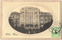 T3 1912 Pozsony, Pressburg, Bratislava; Fő Tér, Magyar Leszámítoló és Pénzváltó Bank / Main Square And Bank. TCV Card  ( - Unclassified