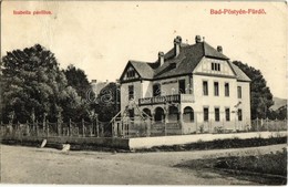 T2/T3 1911 Pöstyén-fürdő, Kúpele Piestany; Izabella Pavilon. Laufer Nándor Kiadása / Villa Isabella (gyűrődés / Crease) - Ohne Zuordnung