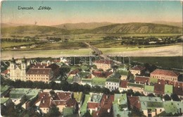 T2/T3 1915 Trencsén, Trencín; Látkép / General View (kopott Sarkak / Worn Corners) - Ohne Zuordnung