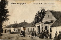T3 1916 Felsőpulya, Oberpullendorf; Istvanits Ernőné üzlete / Street View With Shop (fl) - Non Classés