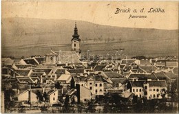 * T3 1911 Lajtabruck, Bruck An Der Leitha; Látkép, Templom / Panorama / General View, Church (Rb) - Unclassified