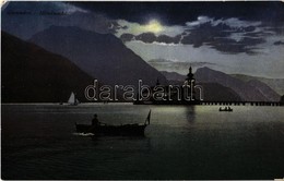 * T2/T3 1911 Gmunden, Mondnacht / Lake, Boats, Night (EK) - Ohne Zuordnung