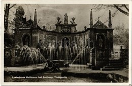 T1/T2 1935 Salzburg, Lustschloss Hellbrunn, Tischgrotte / Palace, Fountain - Unclassified