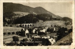 T2/T3 1936 Spital Am Semmering, Steinhaus Am Semmering Mit Pinkenkogel / Village, Mountain (fa) - Ohne Zuordnung