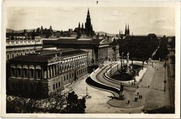 T2 1931 Vienna, Wien, Bécs I. Ring Des 12. November / Street, Parliament Building - Ohne Zuordnung