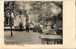 T2/T3 1908 Karlovy Vary, Karlsbad; Café Restaurant Veitsberg, Garden, Waitress (b) - Non Classificati