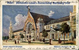 T2/T3 1906 Nürnberg, Nuremberg; Bayer. Jubilaums Landes Ausstellung, Haupt Industrie Gebäude. Offizielle Postkarte Nr. 1 - Unclassified
